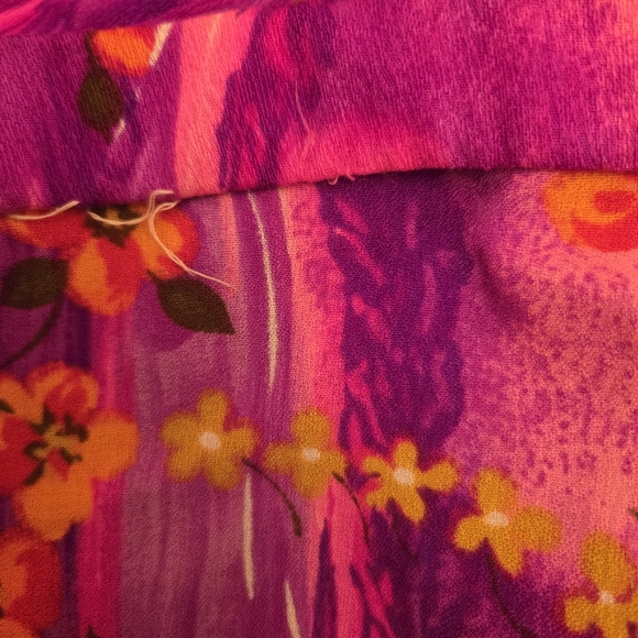 Vintage Fashions By Myra Womens 60s 70s Tropical Print Maxi Hawaiian Dress - Picture 10 of 10